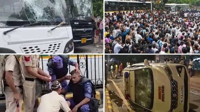 Over 118 police personnel injured in violent CJP protest in Delhi