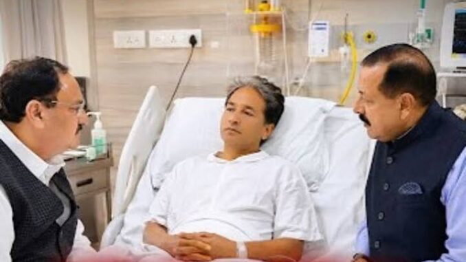 Union Ministers JP Nadda, Jitendra Singh meet Sonam Wangchuk at Gurugram hospital