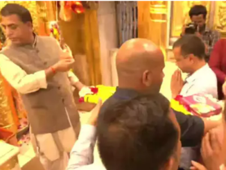 LIVE TV election coverage: Arvind Kejriwal along with Manish Sisodia offers prayers at Hanuman Temple in Delhi