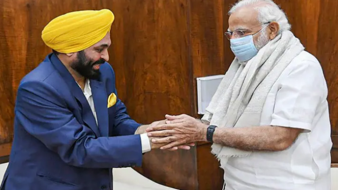 Need Centre's support to maintain national security: Punjab CM Bhagwant Mann meets PM Narendra Modi in Delhi