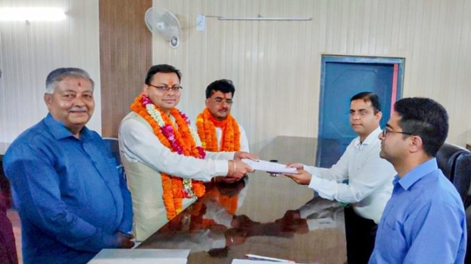 Uttarakhand CM Pushkar Singh Dhami files nomination for Champawat assembly by-elections