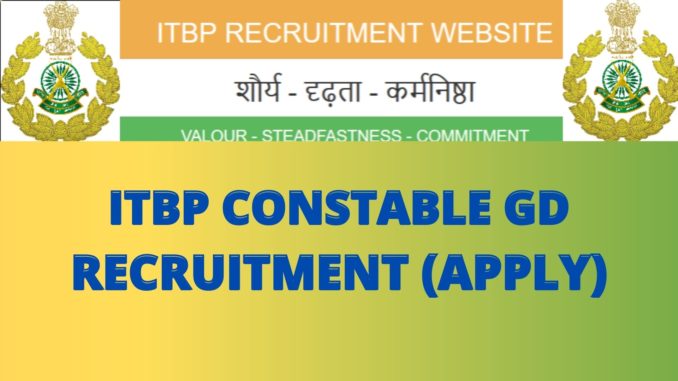 ITBP Recruitment 2022: Registration for Constable posts begins at recruitment.itbpolice.nic.in, direct link to apply here