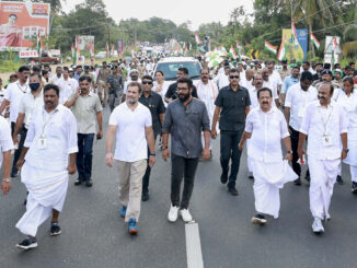 Bharat Jodo Yatra day 12: Rahul Gandhi interacts with fishermen at Vadackal beach in Kerala`s Alappuzha