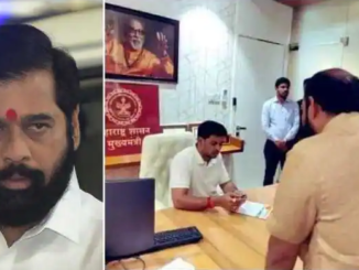 Who is sitting on Chief Minister's chair? NCP tweets PIC, MOCKS Eknath Shinde saying 'SUPER CM doing RAJDHARMA...'