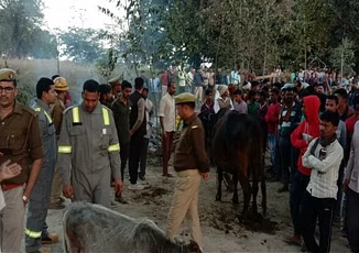 अफसरों के सामने जिंदा जली मां-बेटी: शिवम बोला-हम निकल पाए, मम्मी-बिट्टी जल गईं, गिड़गिड़ता रहा परिवार, रहम न आया