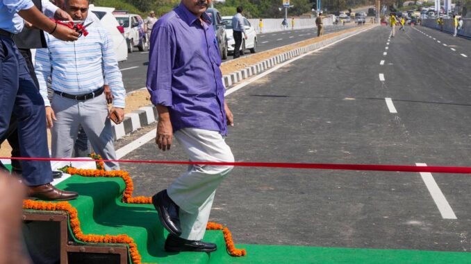 CM Arvind Kejriwal Inaugurates Delhi's Ashram Flyover Extension.