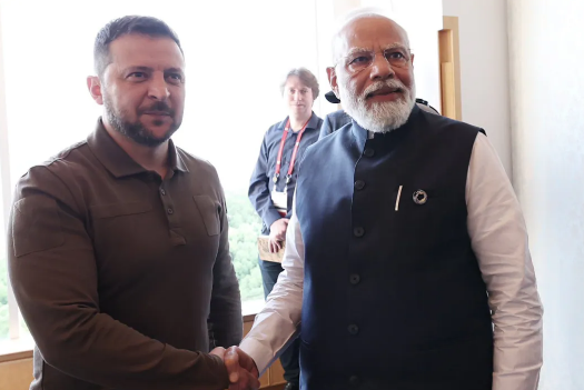 PM Modi Meets Ukraine President Zelensky For First Time Since Russia's Invasion