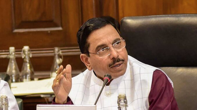 'Unfortunate': Union Minister Pralhad Joshi On Opposition Skipping Parliament Opening