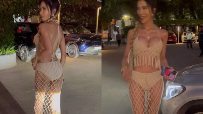 Ramanand Sagar's Glam Great Granddaughter Sakshi Chopra Wore Bralette On Mumbai Streets - Pics