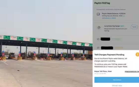 Paytm FASTag User Charged Rs 9 Crore For NHAI Toll On Haryana Highway