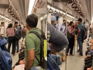 Delhi Metro में लड़की ने लड़के को जड़े जबरदस्त थप्पड़, तमाशबीन बने रहे लोग.