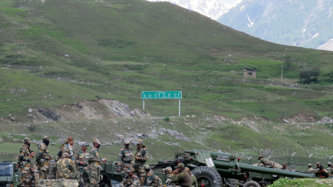 Indian Army Ups The Ante Along Chinese Border; Carries Out Huge Attack Drill With Tanks, Howitzer Gun