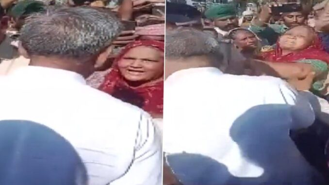 Only In Haryana! Woman SLAPS MLA Over Mismanagement Of Flood Situation In Kaithal - Watch Video