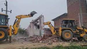 Yogi Government's Bulldozer In Action Once Again: House Of History-Sheeter Munna Yadav Razed In Kannauj