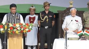 Arunachal: पेमा खांडू ने अरुणाचल प्रदेश के CM के रूप में ली शपथ, उप मुख्यमंत्री बने चाउना मीन; शाह भी मौजूद