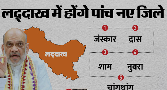 Ladakh: लद्दाख में पांच नए जिले बनाने का एलान; पीएम बोले- सेवाओं, अवसरों को लोगों के करीब लाने में मिलेगी मदद