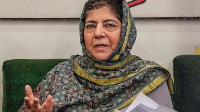 J&K Polls 2024: Er Rashid's Party A 'Proxy' To BJP, Alleges PDP Chief Mehbooba Mufti