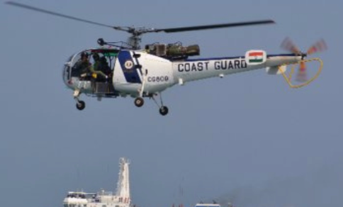 Coast Guard Helicopter Crashes Off Gujarat Coast, Search For 3 Missing Crew Members On