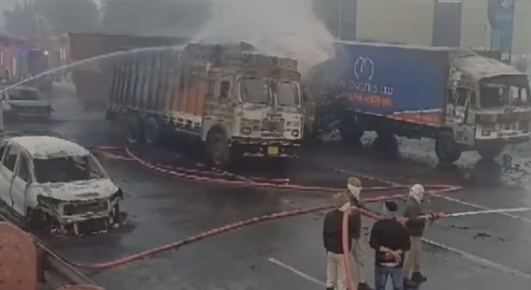 Jaipur Fire: At Least 7 Dead, 35 Injured In Massive Fire After Truck Collides Near Petrol Pump