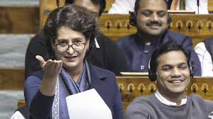 In Her Maiden Lok Sabha Speech, Priyanka Gandhi Accuses NDA Govt Over Trying To Break Constitution; Call For Caste Census