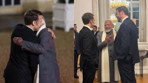 PM Modi Receives Warm Welcome In Paris, Attends Dinner Hosted By Macron At Elysee Palace
