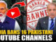 16 Pakistani YouTube Channels Banned By India For Misleading Content On Indian Army, Security Agencies