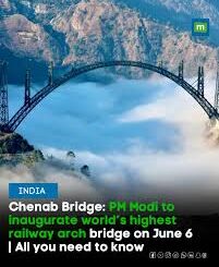 PM Modi Unveils World's Highest Railway Bridge Over Chenab River In Jammu And Kashmir