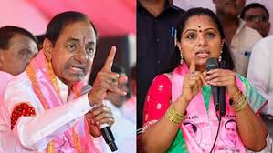 Father Chandrashekar Rao Suspends K Kavitha From BRS Over Remarks Against Party