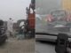 Multiple Vehicles Collide On Greater Noida Expressway Amid Low Visibility, Injuries Reported