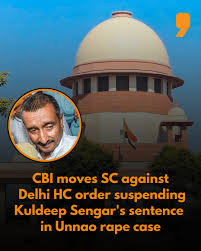 CBI Moves SC Against Delhi HC Order Granting Bail To Kuldeep Sengar In Unnao Rape Case