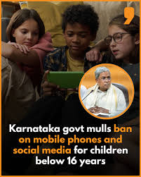 Social media ban Karnataka: Children below 16 years will be restricted from using several mobile apps, says CM Siddaramaiah