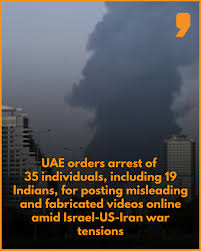 19 Indians among 35 arrested in UAE over posting 'misleading posts' amid West Asia war
