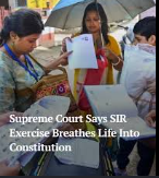 Supreme Court upholds validity of ECI's Special Intensive Revision; rules it breathes life into RP Act