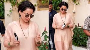 Kangana Ranaut spotted wearing mangalsutra and sindoor, internet asks, ‘Is she married?’