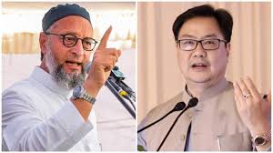 'मुसलमानों की आबादी को लेकर दुष्प्रचार कर रहे हैं किरण रिजिजू'... ओवैसी ने बोला हमला