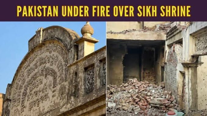 India condemns demolition of 125-year-old gurdwara in Pakistan, seeks action