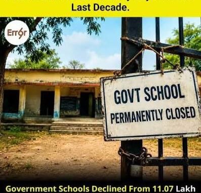 भारत में 94000 सरकारी स्कूलों में लगा ताला, नीति आयोग ने अपनी रिपोर्ट में किया बड़ा खुलासा
