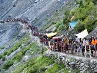 Amarnath Yatra begins after brief delay; Over 10,000 pilgrims start trek from Baltal and Pahalgam