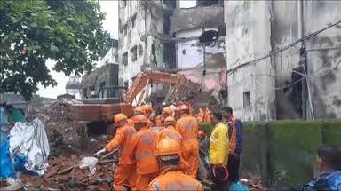 महाराष्ट्र के भिवंडी में बड़ा हादसा: आधी रात को 4 मंजिला इमारत ढही, 9 की मौत; कई लोग फंसे