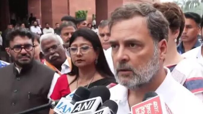 ‘Modi has not even apologised’: Rahul Gandhi backs CJP protest; demands discussion on NEET in Parliament