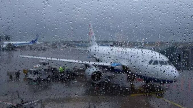 Heavy rain disrupts flights at IGI Airport; airlines issue advisories