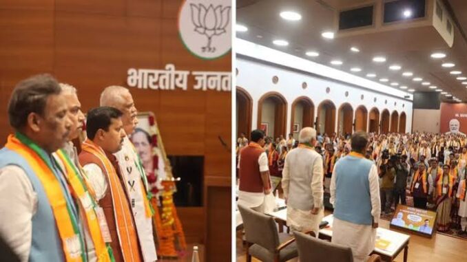 BJP passes resolution on Vande Mataram; targets Congress over 2-stanza rule