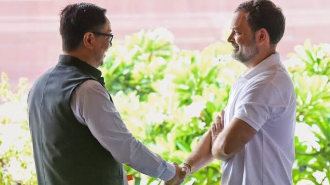 परिसीमन बिल लाने की तैयारी में सरकार! किरेन रिजिजू ने की राहुल गांधी से मुलाकात; 50 मिनट की बैठक में क्या-क्या हुआ?