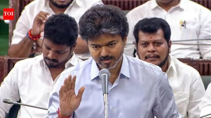 Tamil Nadu CM Vijay announces 3 free LPG cylinders, expands free bus travel for women and transgenders