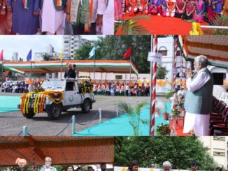  राजकोट में सांसद पुरुषोत्तम रूपाला जी ने फहराया तिरंगा, शहीदों को किया नमन और पौधारोपण कर दिया सकारात्मक संदेश