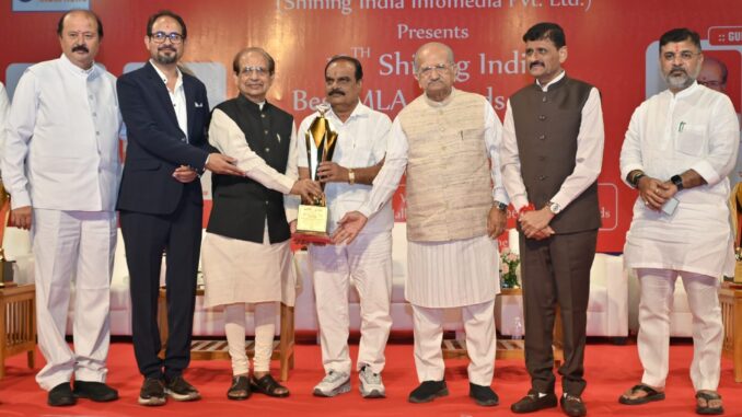 માંગરોળના ધારાસભ્ય ભગવાનજીભાઈ કરગટિયા ‘Shining India Best MLA Award Gujarat – 2026’થી સન્માનિત
