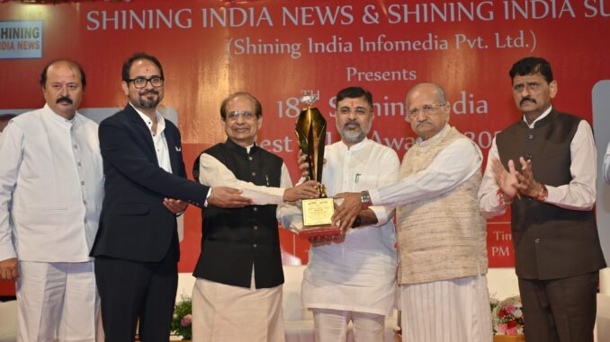 મહુધાના ધારાસભ્ય અને રાજ્યમંત્રી સંજયસિંહ મહિડા ‘Shining India Best MLA Award – 2026’થી સન્માનિત