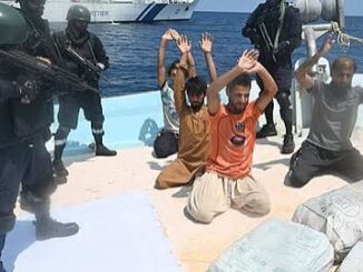 Indian Coast Guard seizes drugs worth Rs 3,000 crore from an Iranian dhow in the Arabian Sea; detains five Pakistani crew