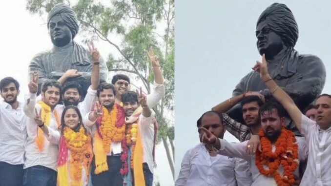 DUSU Election Results 2026: दिल्ली यूनिवर्सिटी में ABVP का डंका, अध्यक्ष समेत 3 सीटों पर कब्ज़ा; निर्दलीय दीपांशु शौकीन बने उप-अध्यक्ष
