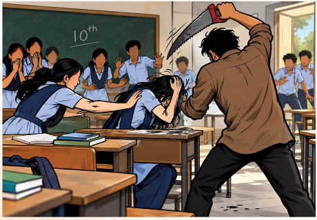 आंध्र प्रदेश: क्लास के अंदर आरी लेकर पहुंचा लड़का, छात्रा का पूरा चेहरा चीर दिया; बचाने आई सहेली भी हुई घायल